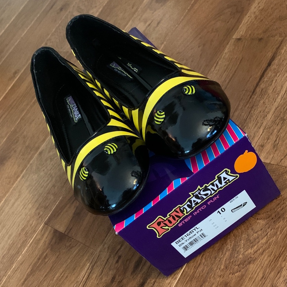 HALLOWEEN Funtasma Black and Yellow “Bee” Costume Flats